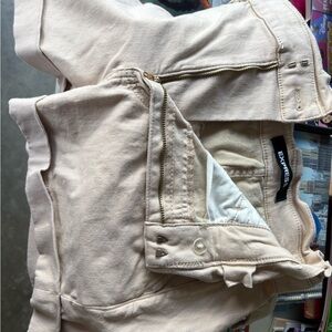 Express Light Beige Casual Shorts